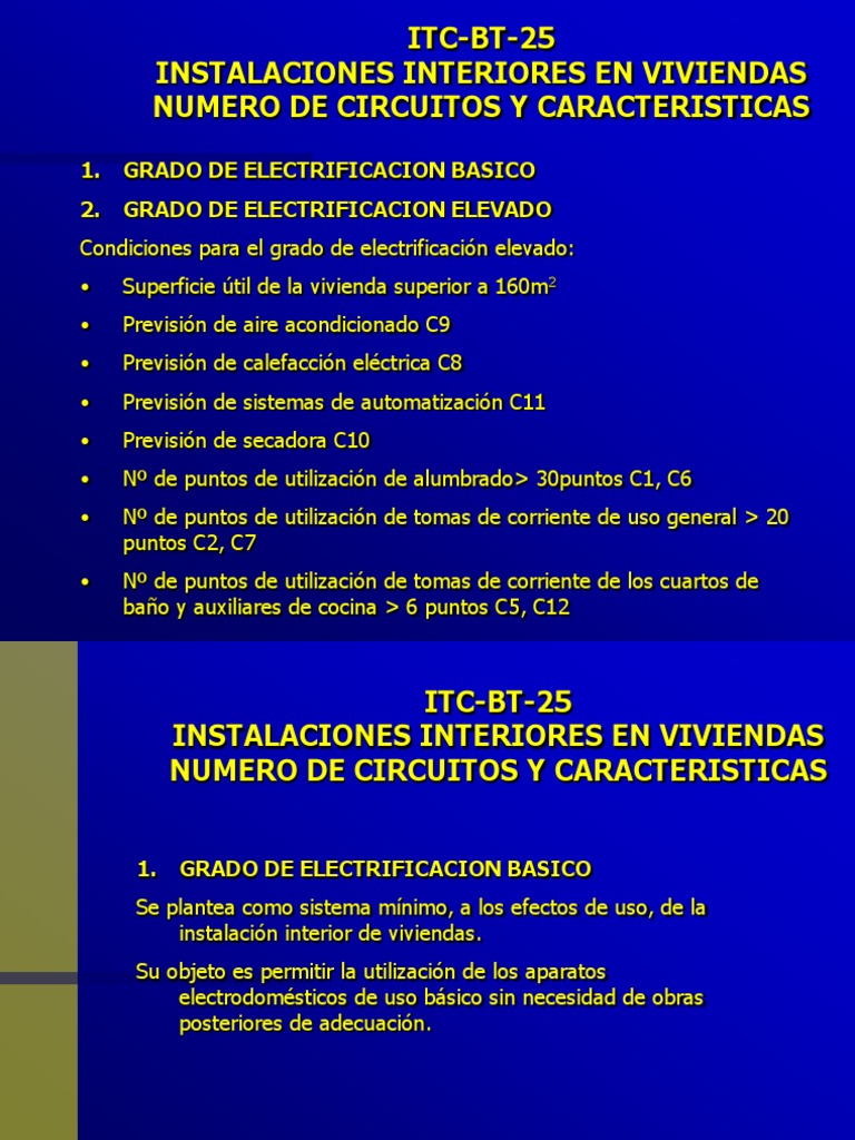 Itc 25 | PDF | Corriente eléctrica | Ingenieria Eléctrica