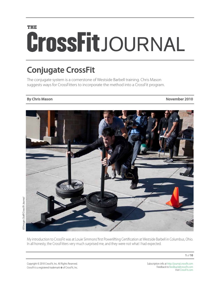 CFJ Mason Conjugate Program | PDF | Physical Exercise | Recreation