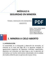 Riesgos en minería a cielo abierto