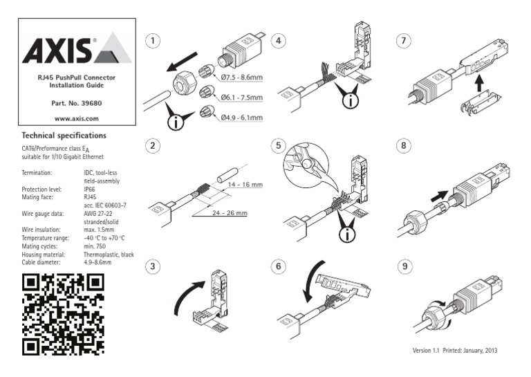 RJ45 Push-Pull Connector Guide | PDF