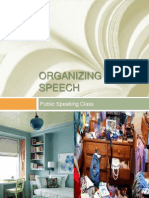 Public Speaking - Organzing A Speech