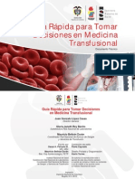 Guia Rapida Para Tomar Decisiones en Medicina Transfusional