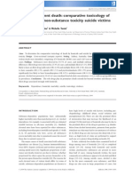 Drugs and Violent Death: Comparative Toxicology of Homicide and Non-Substance Toxicity Suicide Victims