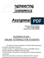 Engineering Economics Assignment: - Ajit Kumar M (1MS11ME018) - Ashrith A (1MS11ME008) - Abhishek Amar (1MS11ME008)