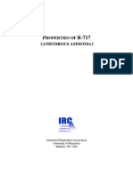 Properties of Refrigerant 717 (Anhydrous Ammonia)