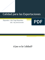 Calidad Para Las Exportaciones