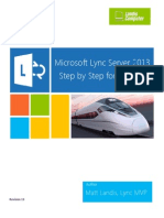 Microsoft Lync Server 2013 Step by Step For Anyone - REV013