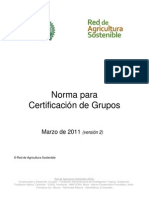 RAS Norma para Certificación de Grupos Marzo 2011 v2