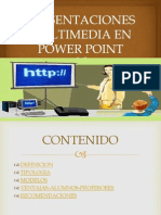 Presentaciobnes Multimedia en Power Point