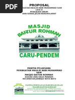 Proposal Penggalian Dana Pengajian Maulid Nabi 2013 Untuk Ke Sponsor