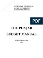 Revised Punjab Budget Mannual 2008