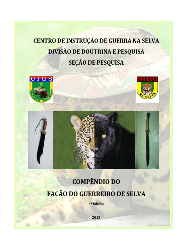 Facão Do Guerreiro de Selva PDF Exército Jaguar