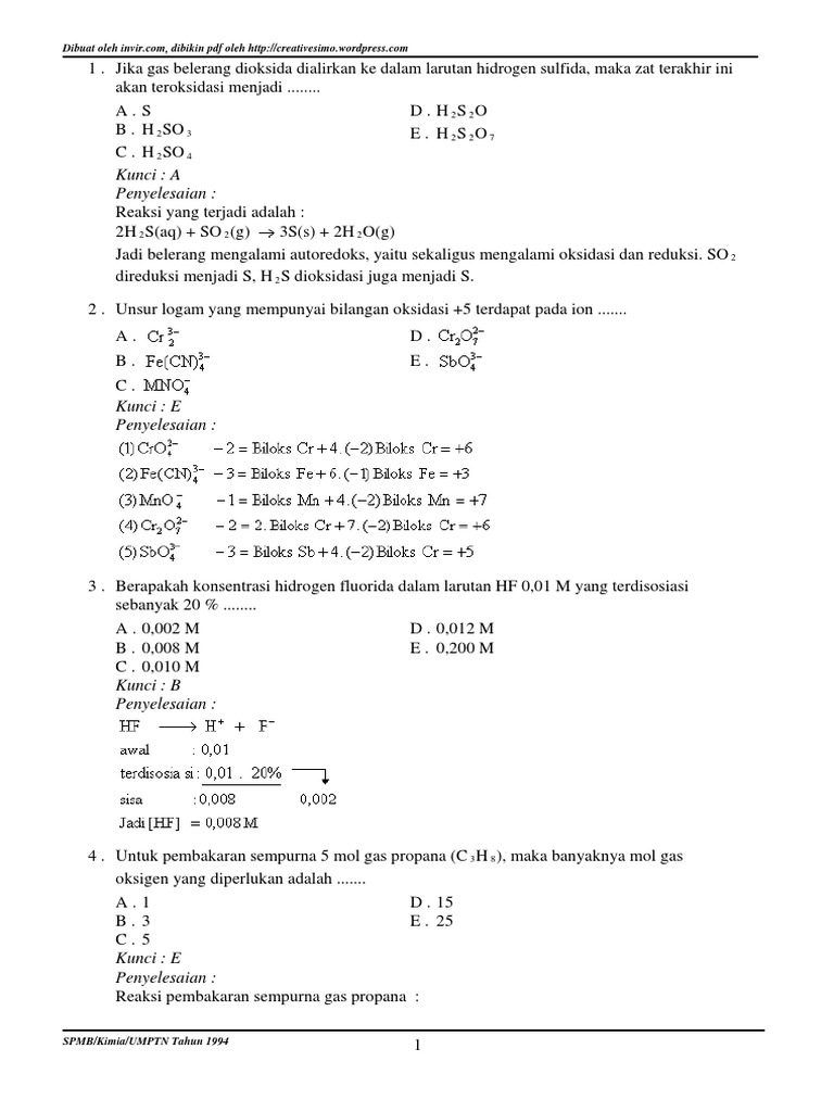 Unsur Logam Yang Mempunyai Bilangan Oksidasi 5 Terdapat
