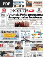Periódico Norte de Ciudad Juarez 29 de Noviembre de 2013