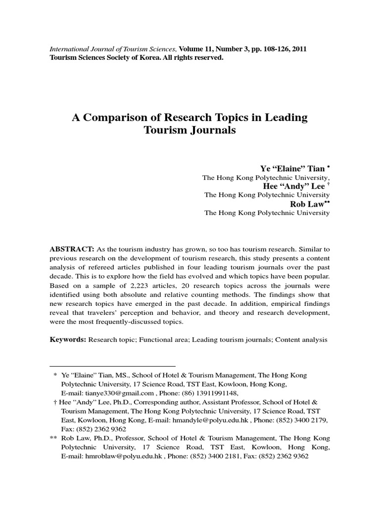 Research topics in tourism in india image