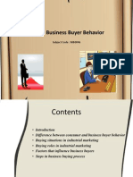 Unit 6 Business Buyer Behavior