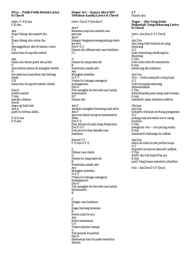 Chord Lagu Pdf