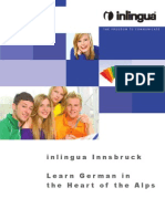 Inlingua Innsbruck Folder German Courses