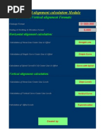 Alignment Calculation v 107