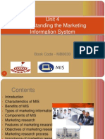 Unit 4 Understanding the Marketing Information System