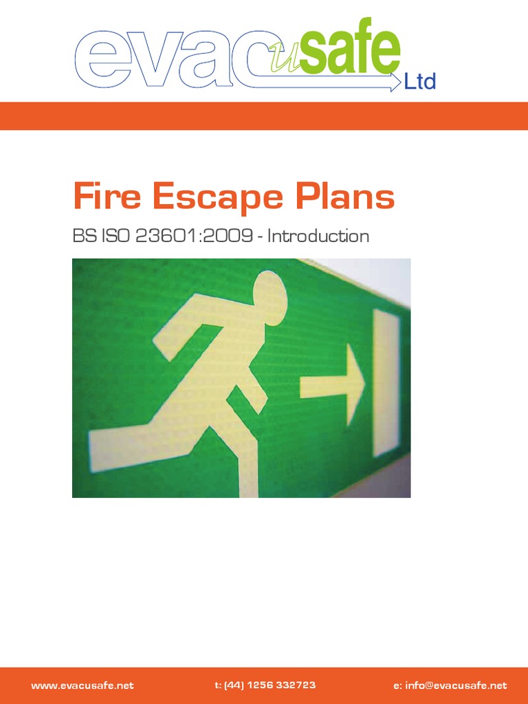 ISO 23601 Fire Escape Plan Guidelines | PDF | Technology & Engineering