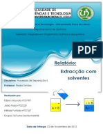 Extracção Com Solventes