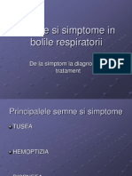 Semne Si Simptome in Bolile Respiratorii