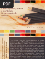 Como Organizar, Manter e Coordenar o Departamento -Suenia_Almeida