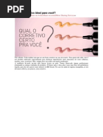 Qual o corretivo ideal para você