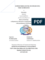 Design of High Speed Nikhilam Sutra Multiplier Using Vedic Mathematics