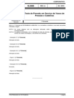 N-2688 - Teste de Pressão em Serviço de Vasos de Pressão e Caldeiras