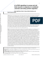 Activation of mTOR Signalling in Young and Old Human Skeletal Muscle in Response To Combined Resistance Exercise and Whey Protein Ingestion