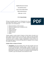 Informe Banco de Prueba