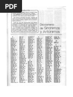 Diccionario de Sinonimos y Antonimos (Vr)