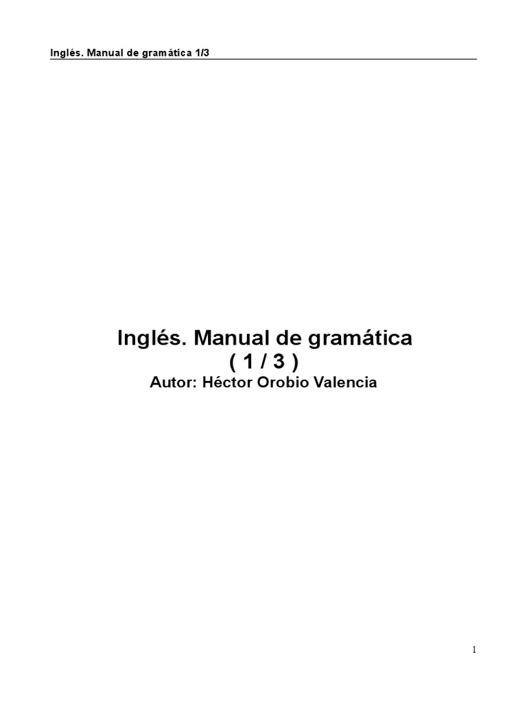 Gramatica Inglesa | PDF | Puntuación | Idioma en Inglés