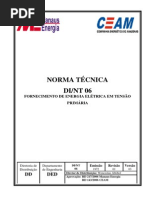 DI NT 06 - CEAM - FORNECIMENTO DE ENERGIA ELÉTRICA EM TENSÃO PRIMÁRIA