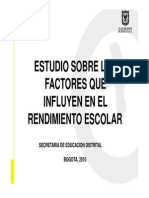 Factores Que Influyen en El Rendimiento Escolar