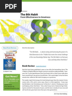 The 8th Habit, From Effectiveness To Greatness - Read Book Reviews