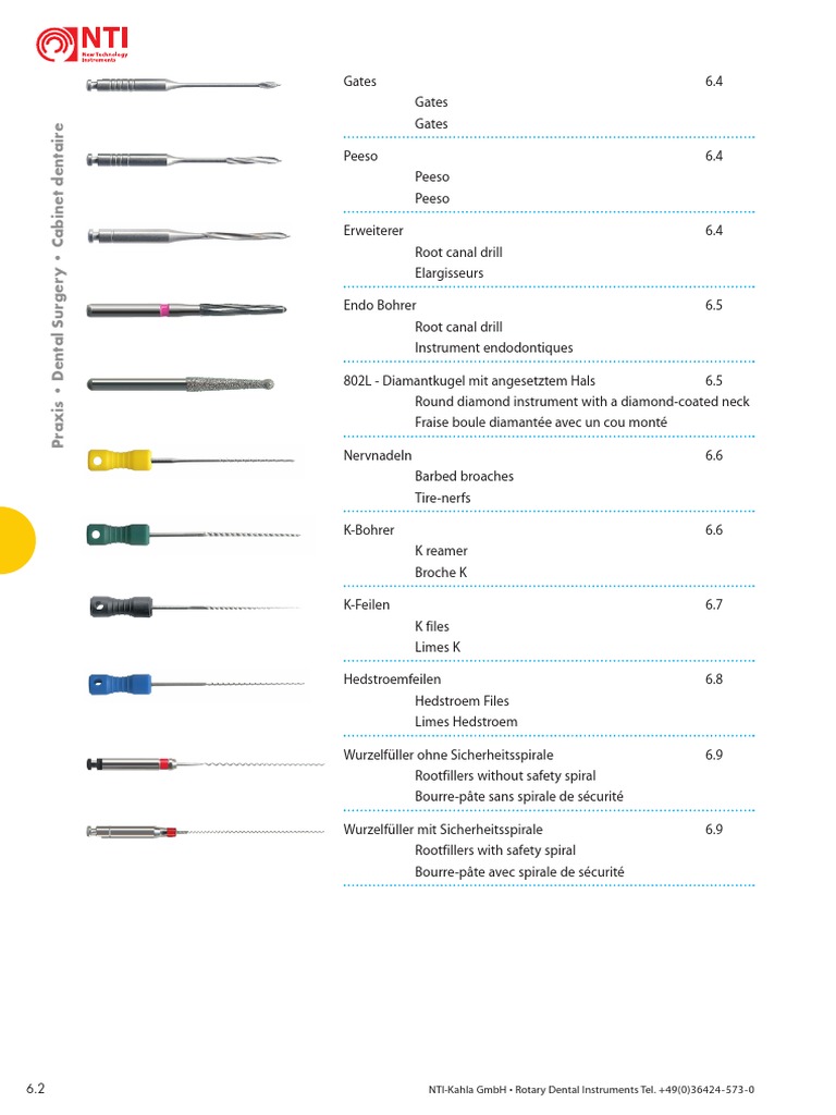 Katalog_endodontische_instrumente | Branches de la dentisterie ...