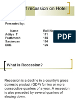 Impact of Recession On Hotel Industry