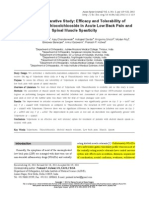 Traumatology AsianSpineJ 2012 Pain Rao ThiocolchicosideVsTolperisone-LowBack ClinicalTrial