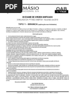 Capa XII Exame Simulado Unidades Damasio Tipo 1