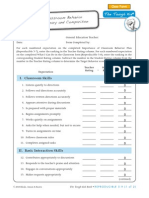 Repro 5-9 F Classroom Behavior Summary and Comparison