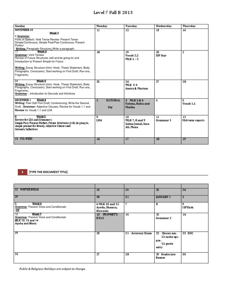 Level 7 English Curriculum Overview | PDF | Language Arts & Discipline