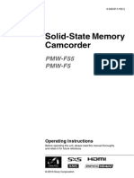 PMW F55 Operating Instructions