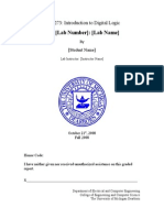 ECE 273 Digital Logic Lab Report