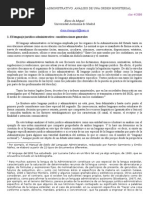 ANÁLISIS DE UNA ORDEN MINISTERIAL