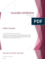 teacher interview power point