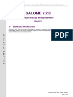 SALOME 7 2 0 Release Notes PDF