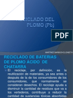 Recuperacion y Reciclado Del Plomo (PB)